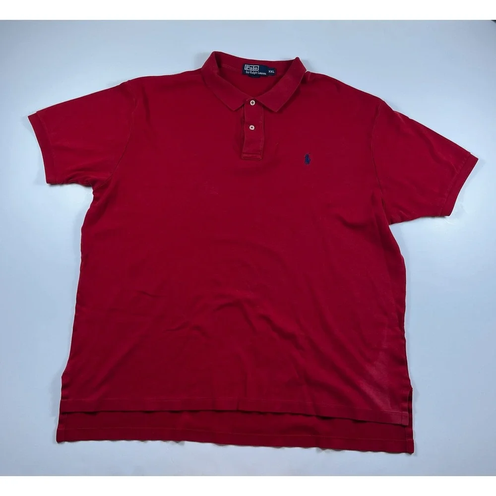 Lot of 7 Polo Ralph Lauren Mens XXL Custom Fit Short Sleeve Preppy Polo Shirts
